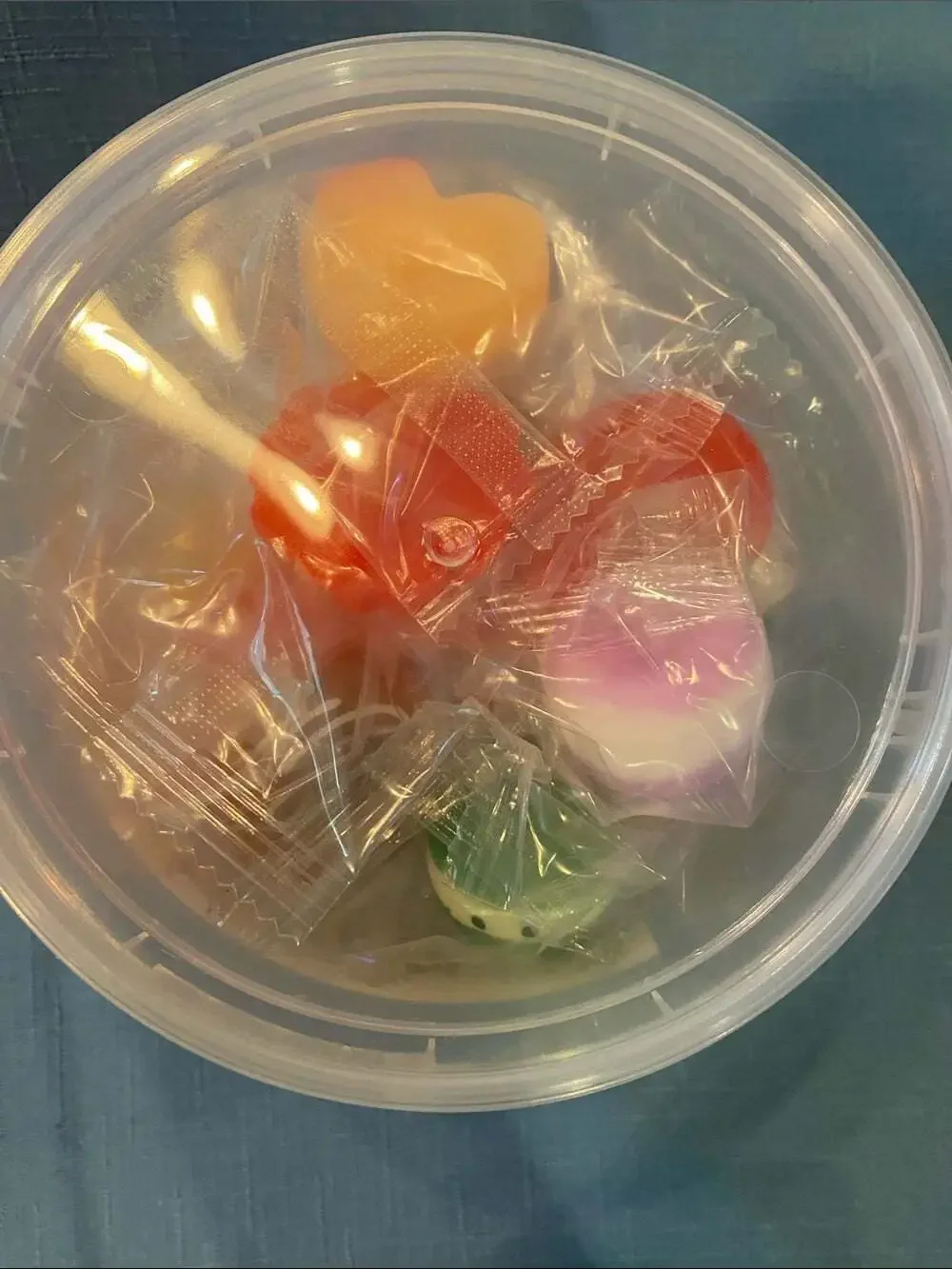 mini food mochi squishies - Assorted Pastel Colors - One 24 pieces bucket